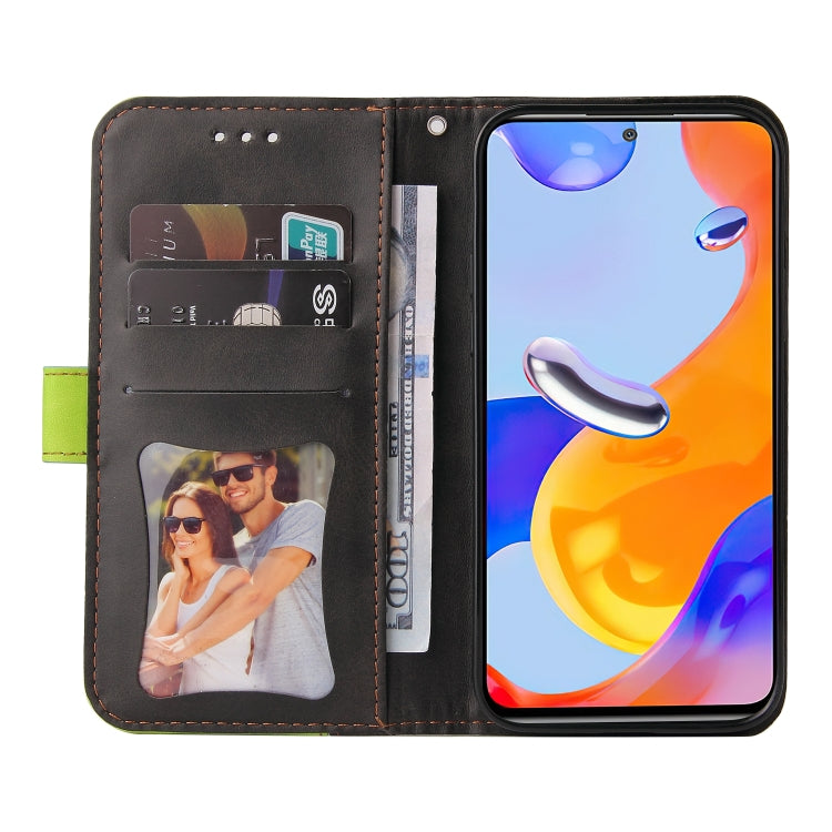 For Xiaomi Redmi Note 11 Pro 4G&5G International /11E Pro 5G CN Version Stitching-Color PU Leather Phone Case