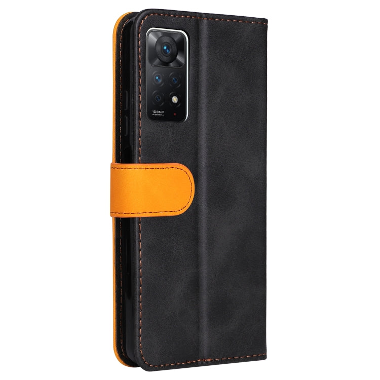 For Xiaomi Redmi Note 11 Pro 4G&5G International /11E Pro 5G CN Version Stitching-Color PU Leather Phone Case