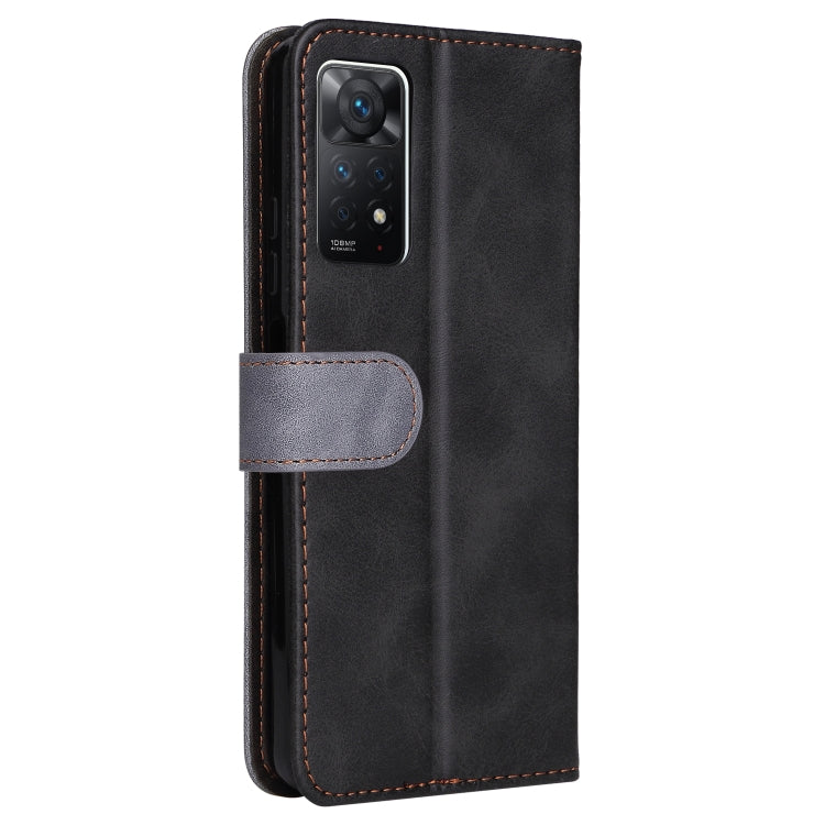For Xiaomi Redmi Note 11 Pro 4G&5G International /11E Pro 5G CN Version Stitching-Color PU Leather Phone Case