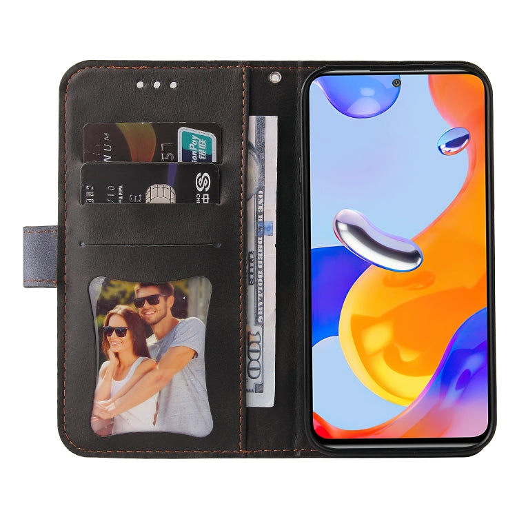 For Xiaomi Redmi Note 11 Pro 4G&5G International /11E Pro 5G CN Version Stitching-Color PU Leather Phone Case