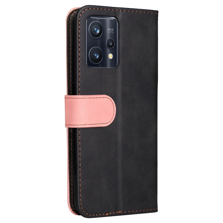 For OPPO Realme 9 Pro+ Stitching-Color PU Leather Phone Case