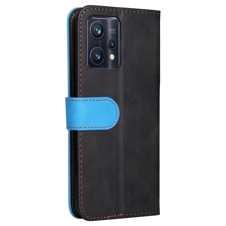 For OPPO Realme 9 Pro+ Stitching-Color PU Leather Phone Case