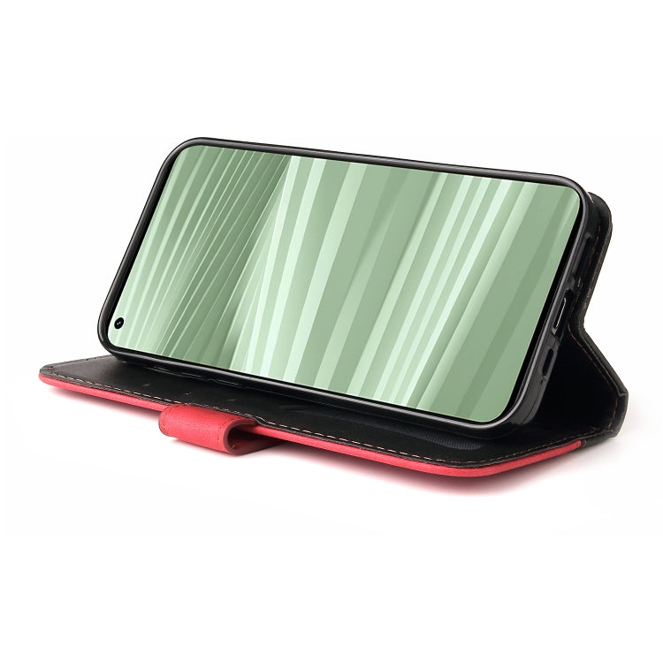 For OPPO Realme GT2 Pro Stitching-Color PU Leather Phone Case