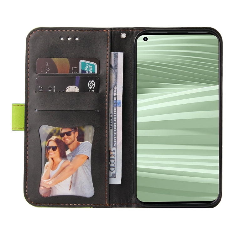 For OPPO Realme GT2 Pro Stitching-Color PU Leather Phone Case