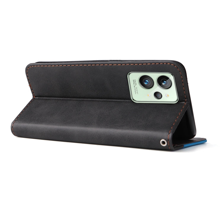 For OPPO Realme GT2 Pro Stitching-Color PU Leather Phone Case