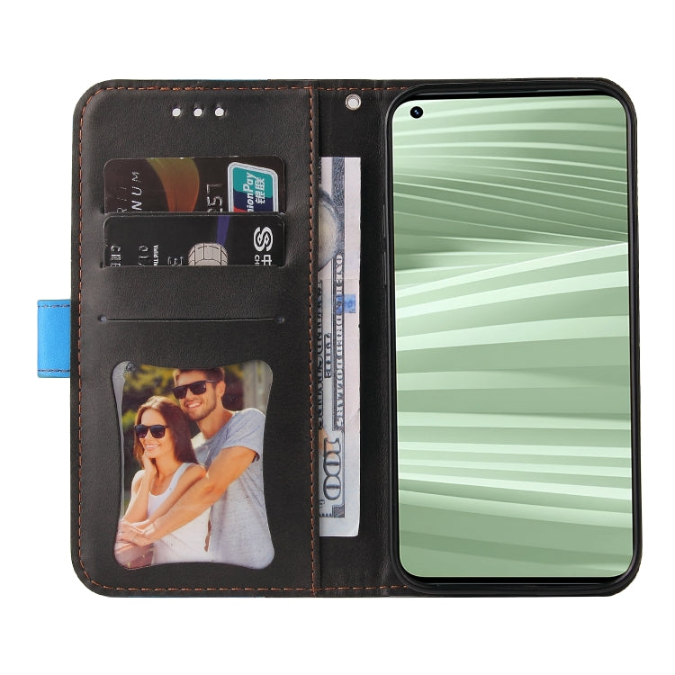 For OPPO Realme GT2 Pro Stitching-Color PU Leather Phone Case