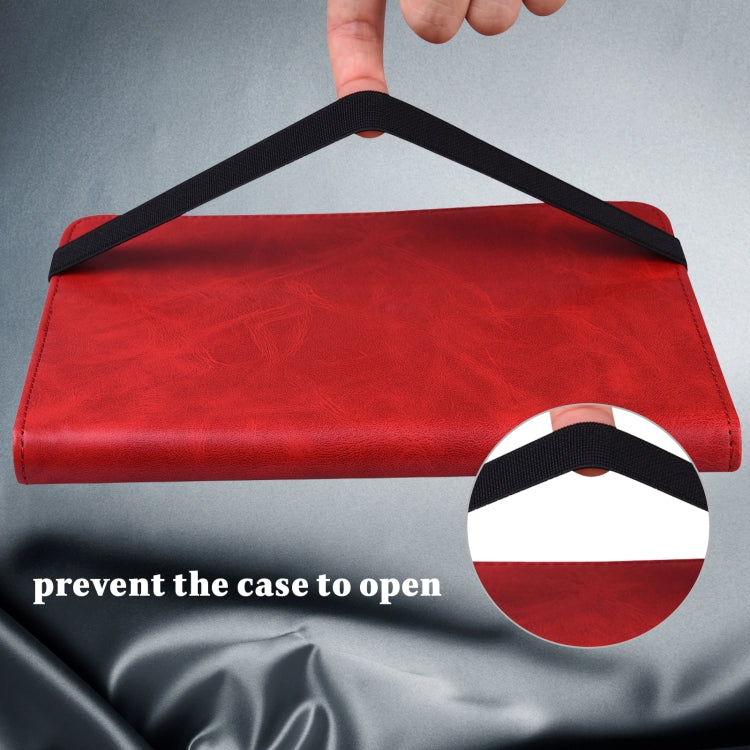 Solid Color Embossed Striped Smart Leather Case For iPad 5 / 6 / 7 / 8 2017