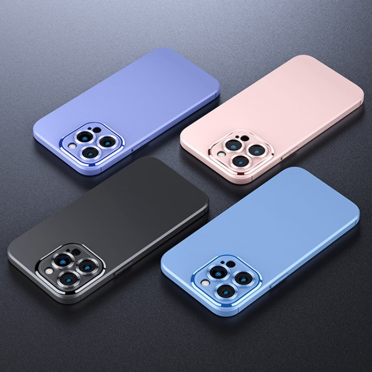 For iPhone 13 Metal Lens Liquid Silicone Phone Case