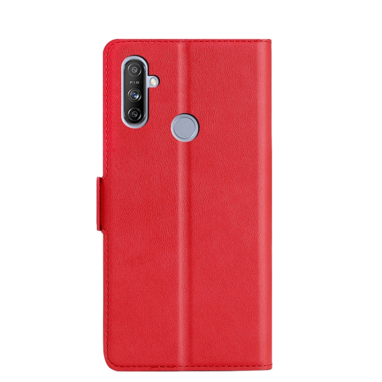 For OPPO Realme C3 with Fingerprint / Narzo 20A Ultra-thin Voltage Side Buckle PU + TPU Leather Phone Case