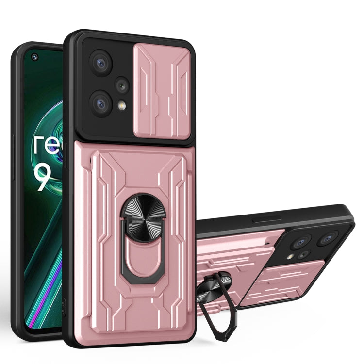 For OPPO Realme 9 Pro+ Sliding Camshield Card Phone Case