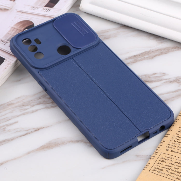 For OPPO A53 2020/ A32 5G / A33 2020 / A53s Litchi Texture Sliding Camshield TPU Phone Case
