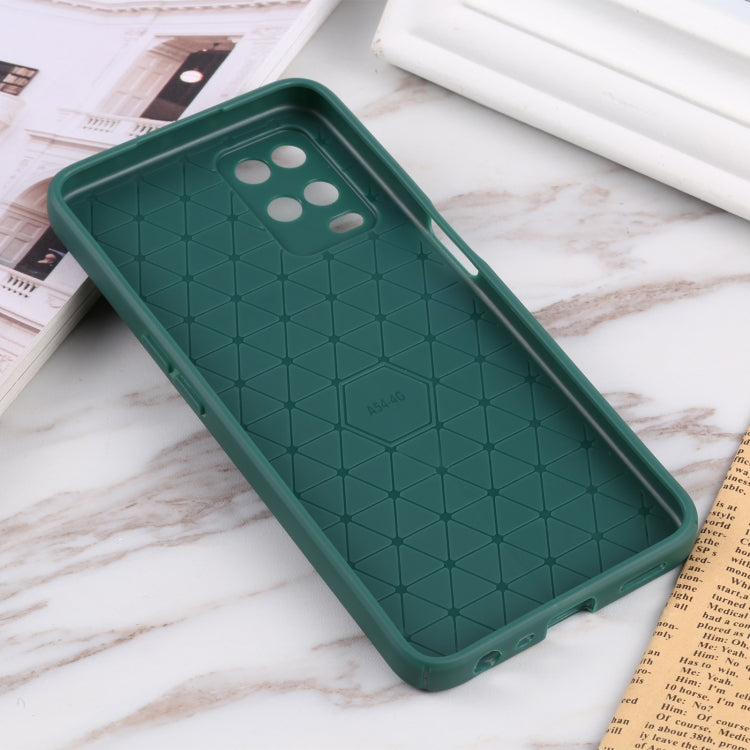 For OPPO A54 4G Litchi Texture Sliding Camshield TPU Phone Case