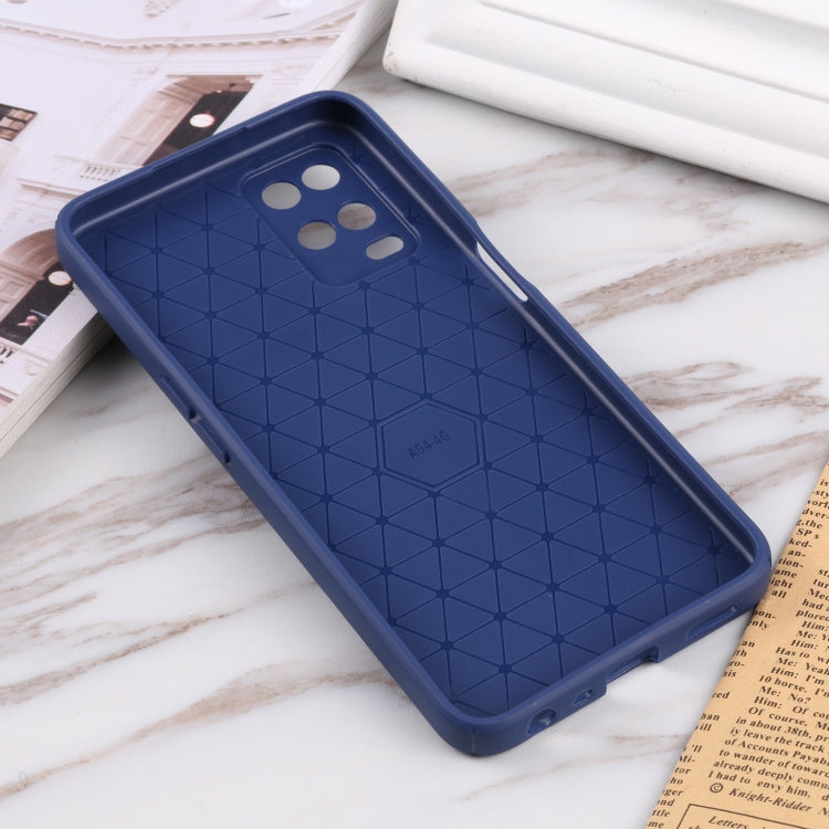 For OPPO A54 4G Litchi Texture Sliding Camshield TPU Phone Case