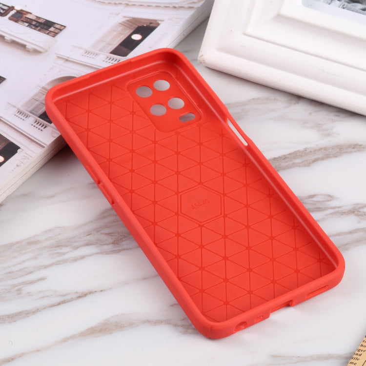 For OPPO A54 4G Litchi Texture Sliding Camshield TPU Phone Case