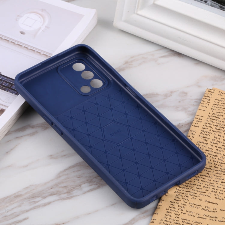For OPPO A74 4G / F19 Litchi Texture Sliding Camshield TPU Phone Case