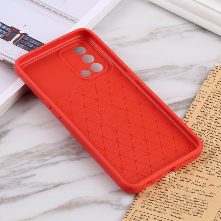 For OPPO A74 4G / F19 Litchi Texture Sliding Camshield TPU Phone Case