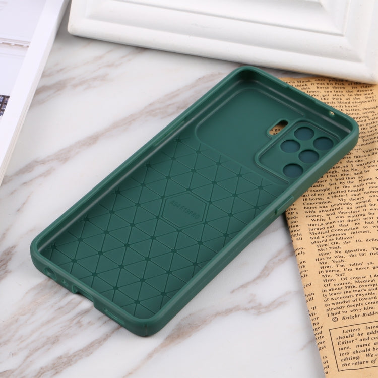 For OPPO A94 4G / Reno5 F / Reno5 Lite / F19 Litchi Texture Sliding Camshield TPU Phone Case