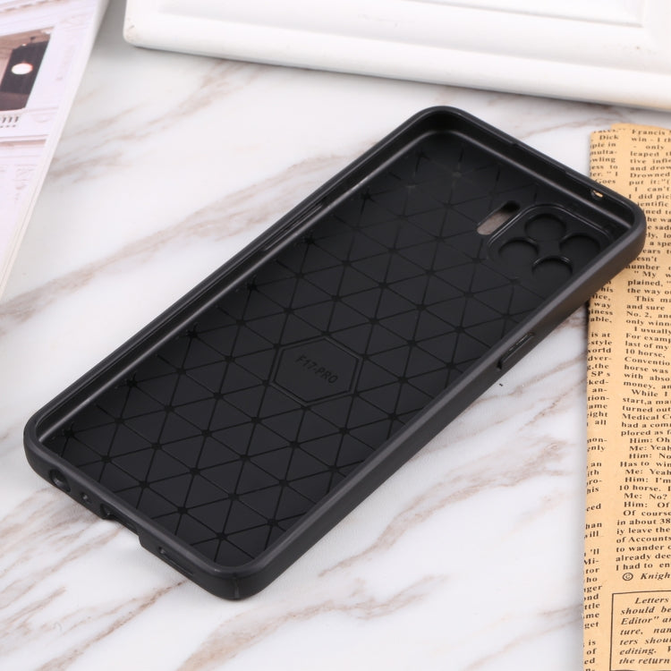 For OPPO F17 Pro / Reno4 Lite / A93 / Reno4 F Litchi Texture Sliding Camshield TPU Phone Case