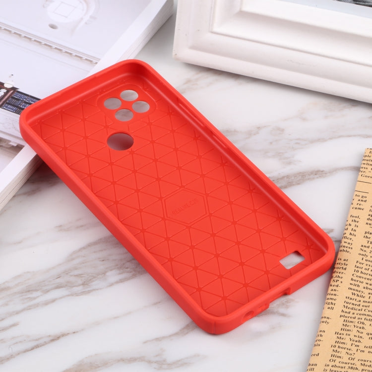 For OPPO Realme C21 Litchi Texture Sliding Camshield TPU Phone Case