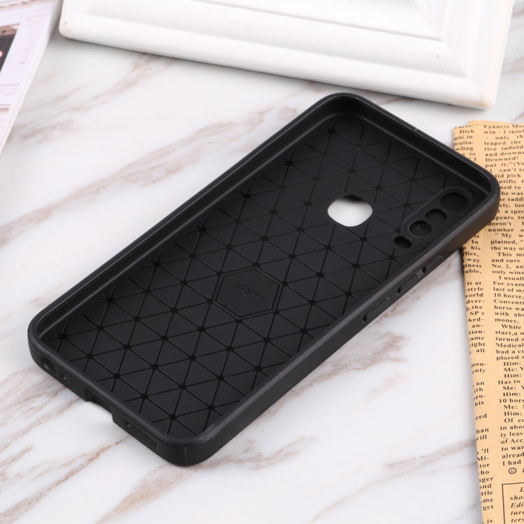 For vivo Y17 Litchi Texture Sliding Camshield TPU Phone Case