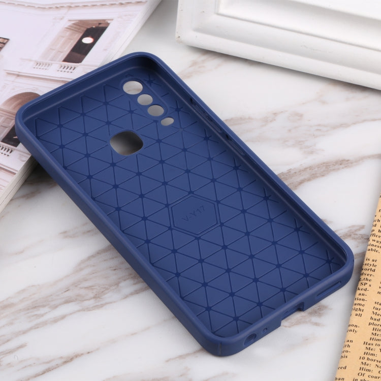 For vivo Y17 Litchi Texture Sliding Camshield TPU Phone Case