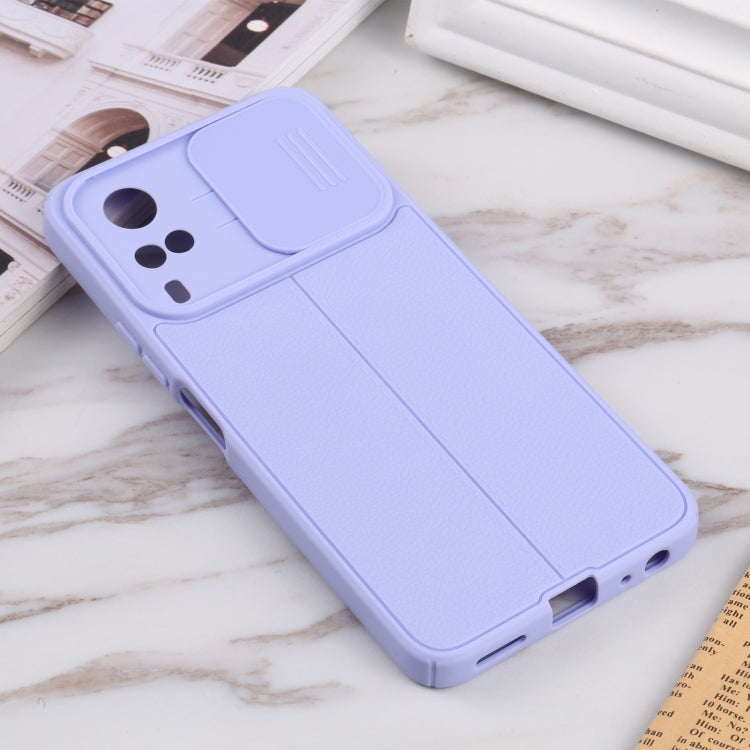 For vivo Y31 2021 / Y20i / Y20s / Y11s / Y12s Litchi Texture Sliding Camshield TPU Phone Case