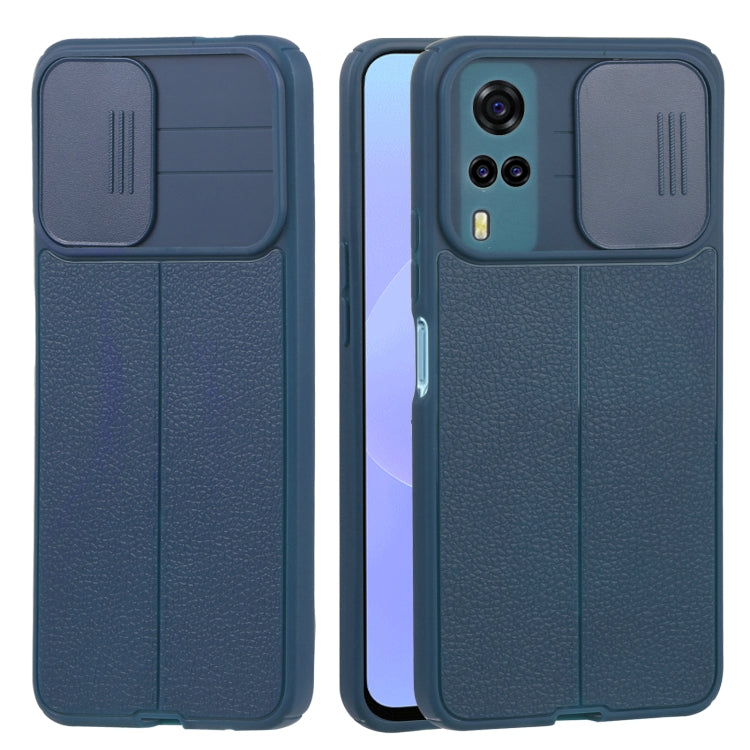 For vivo Y31 2021 / Y20i / Y20s / Y11s / Y12s Litchi Texture Sliding Camshield TPU Phone Case