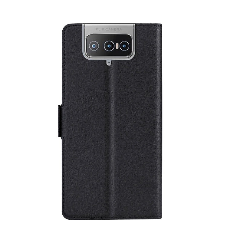 For Asus Zenfone 8 Flip ZS672KS Ultra-thin Voltage Side Buckle PU + TPU Leather Phone Case
