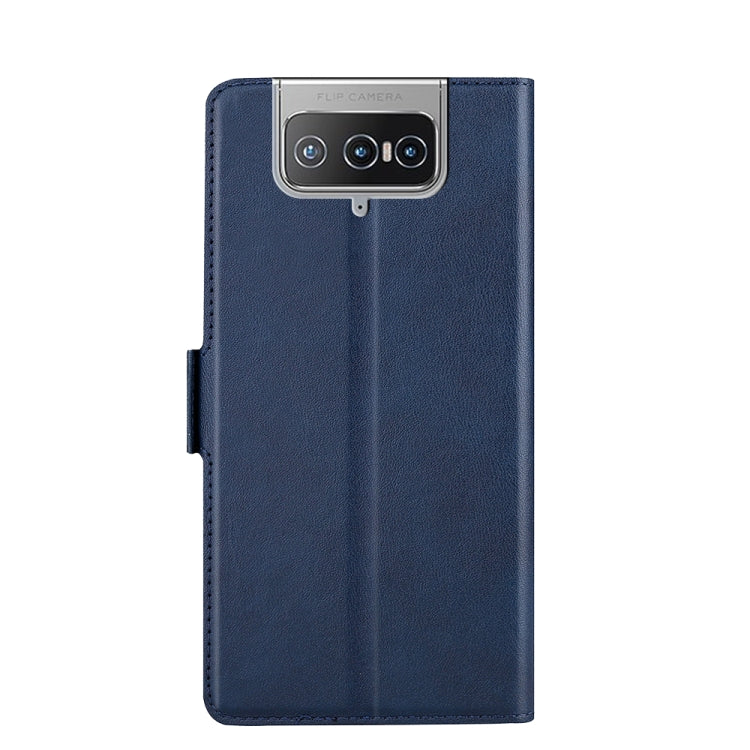 For Asus Zenfone 8 Flip ZS672KS Ultra-thin Voltage Side Buckle PU + TPU Leather Phone Case