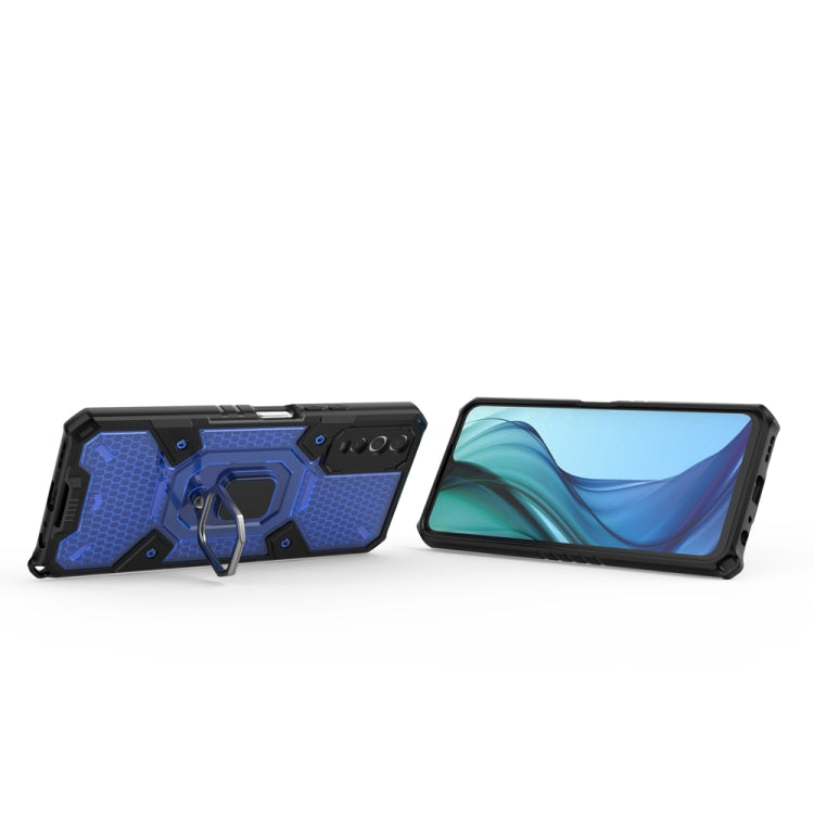 For vivo Y20 Space PC+TPU Shockproof Phone Case with Ring Holder