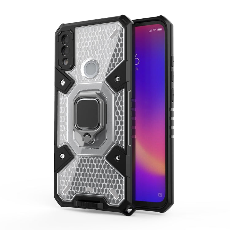 For Xiaomi Redmi Note 7 Space PC+TPU Shockproof Phone Case with Ring Holder