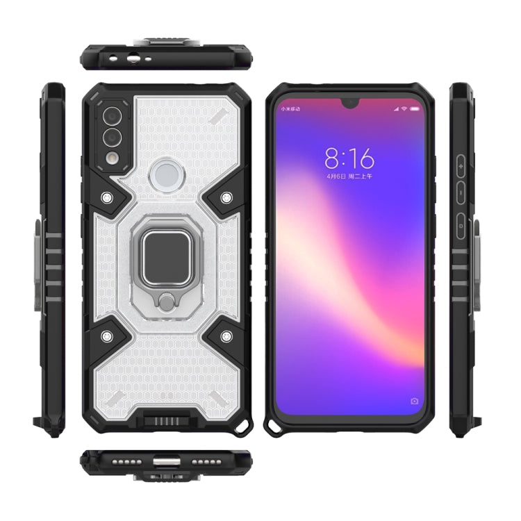 For Xiaomi Redmi Note 7 Space PC+TPU Shockproof Phone Case with Ring Holder
