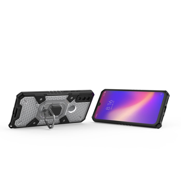 For Xiaomi Redmi Note 7 Space PC+TPU Shockproof Phone Case with Ring Holder