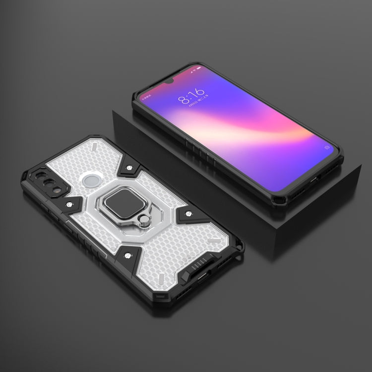 For Xiaomi Redmi Note 7 Space PC+TPU Shockproof Phone Case with Ring Holder