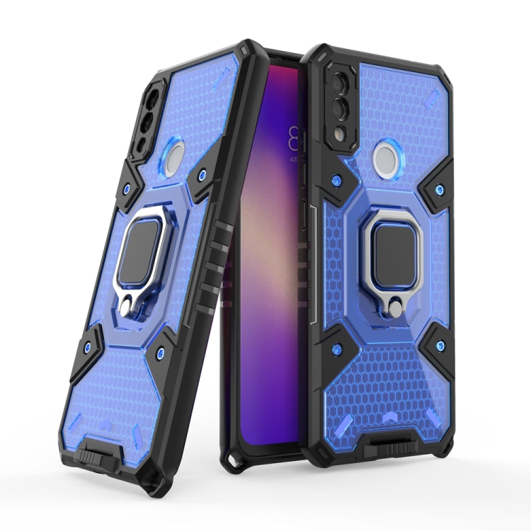 For Xiaomi Redmi Note 7 Space PC+TPU Shockproof Phone Case with Ring Holder