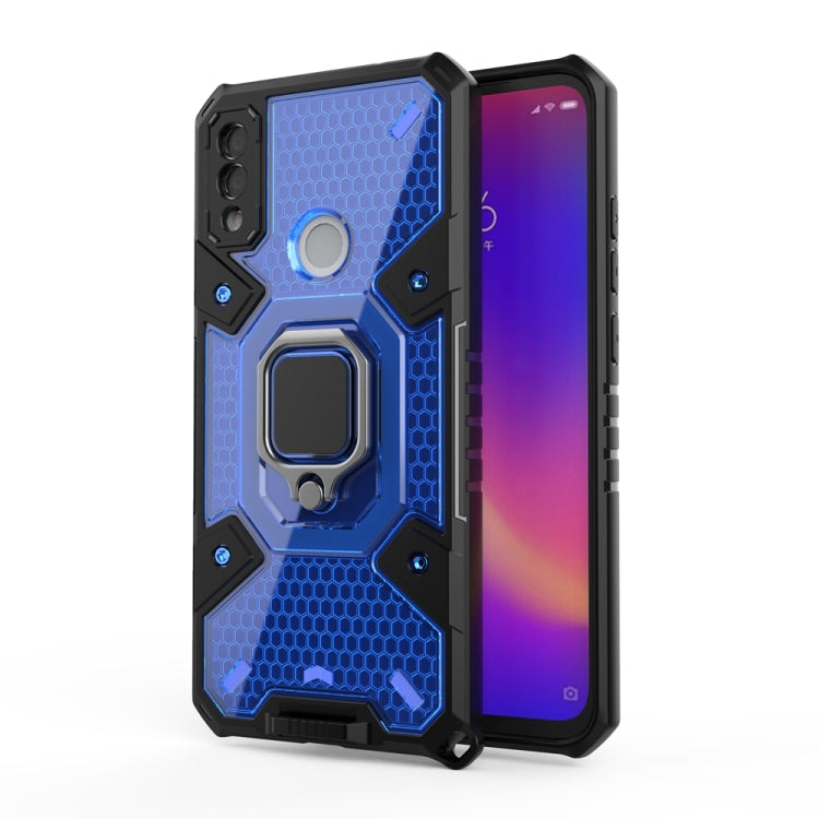 For Xiaomi Redmi Note 7 Space PC+TPU Shockproof Phone Case with Ring Holder