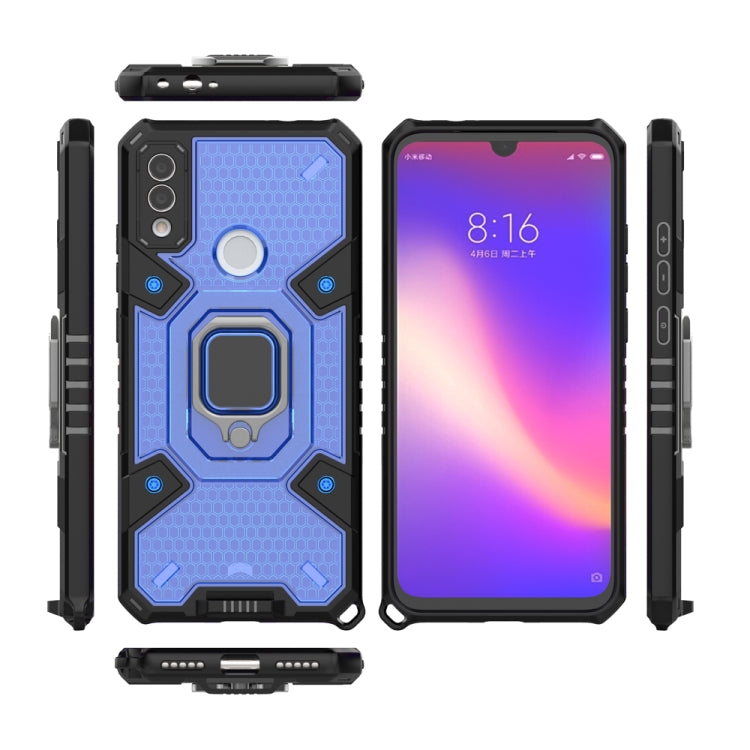 For Xiaomi Redmi Note 7 Space PC+TPU Shockproof Phone Case with Ring Holder