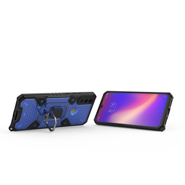 For Xiaomi Redmi Note 7 Space PC+TPU Shockproof Phone Case with Ring Holder