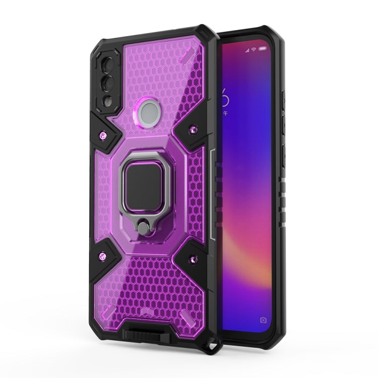 For Xiaomi Redmi Note 7 Space PC+TPU Shockproof Phone Case with Ring Holder