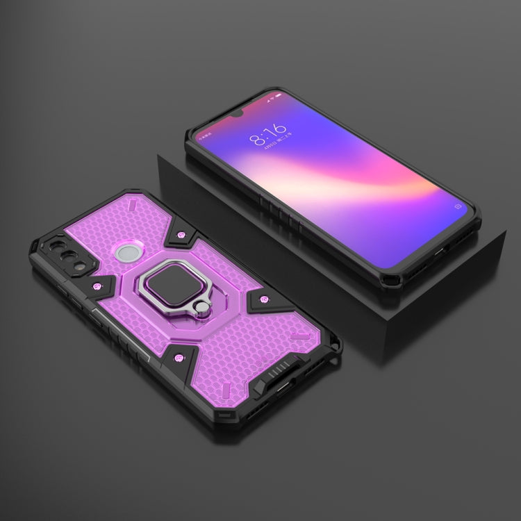 For Xiaomi Redmi Note 7 Space PC+TPU Shockproof Phone Case with Ring Holder