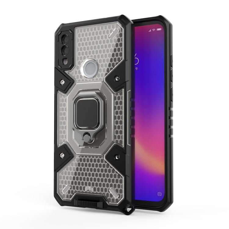 For Xiaomi Redmi Note 7 Space PC+TPU Shockproof Phone Case with Ring Holder