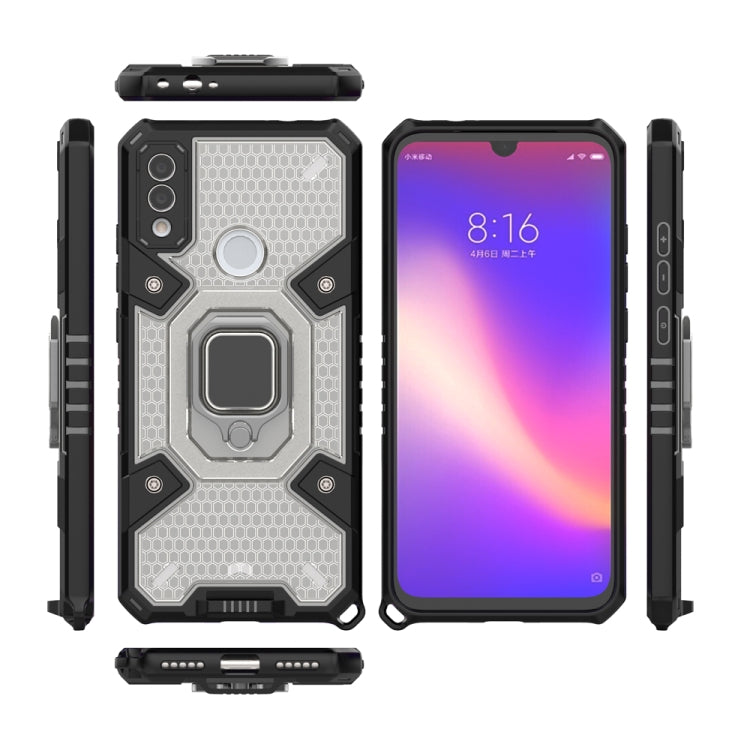 For Xiaomi Redmi Note 7 Space PC+TPU Shockproof Phone Case with Ring Holder