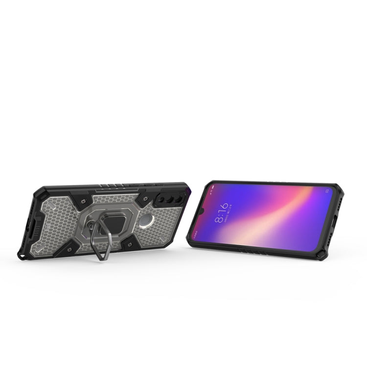 For Xiaomi Redmi Note 7 Space PC+TPU Shockproof Phone Case with Ring Holder