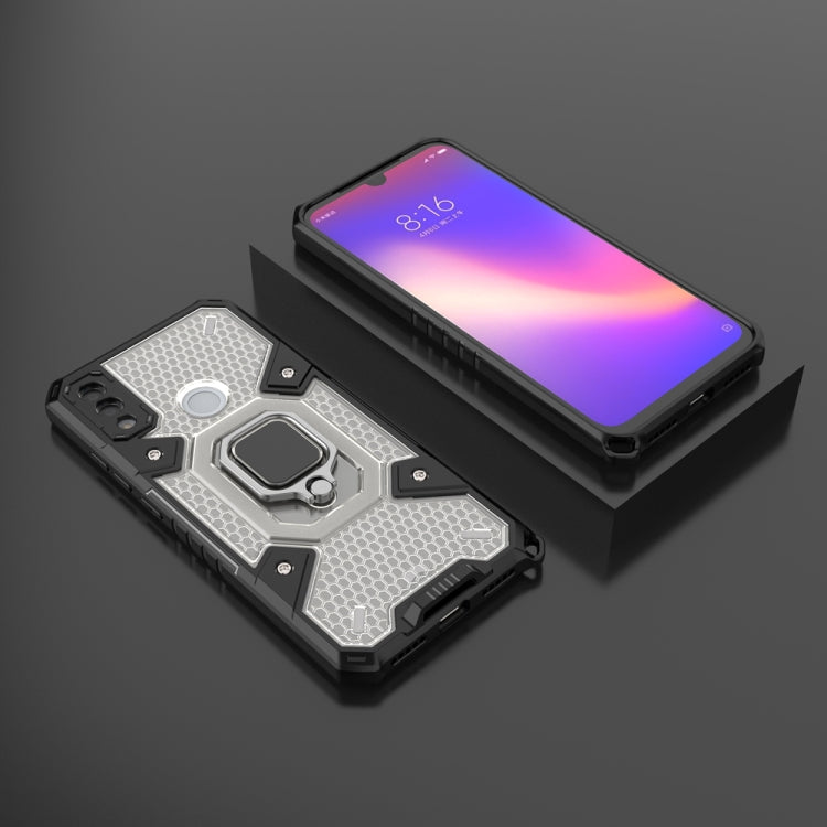 For Xiaomi Redmi Note 7 Space PC+TPU Shockproof Phone Case with Ring Holder