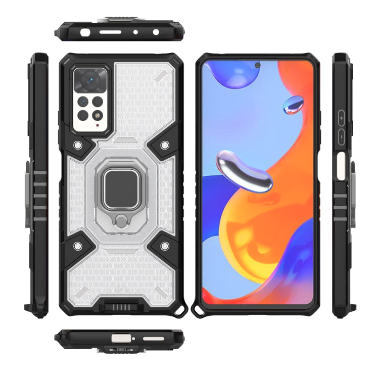 For Xiaomi Redmi Note 11 Pro 5G / 4G Global Space PC+TPU Shockproof Phone Case with Ring Holder