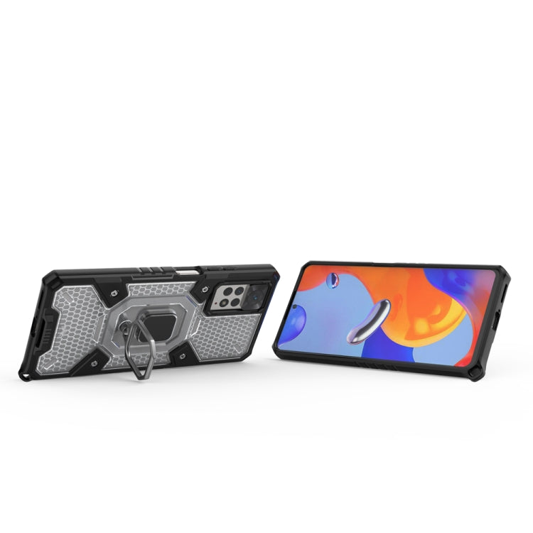 For Xiaomi Redmi Note 11 Pro 5G / 4G Global Space PC+TPU Shockproof Phone Case with Ring Holder