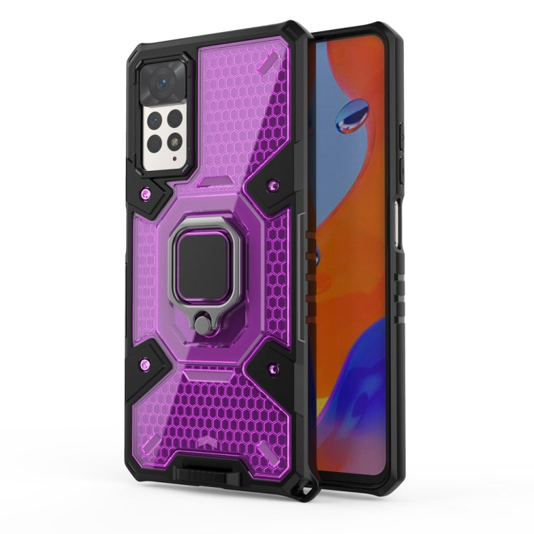 For Xiaomi Redmi Note 11 Pro 5G / 4G Global Space PC+TPU Shockproof Phone Case with Ring Holder