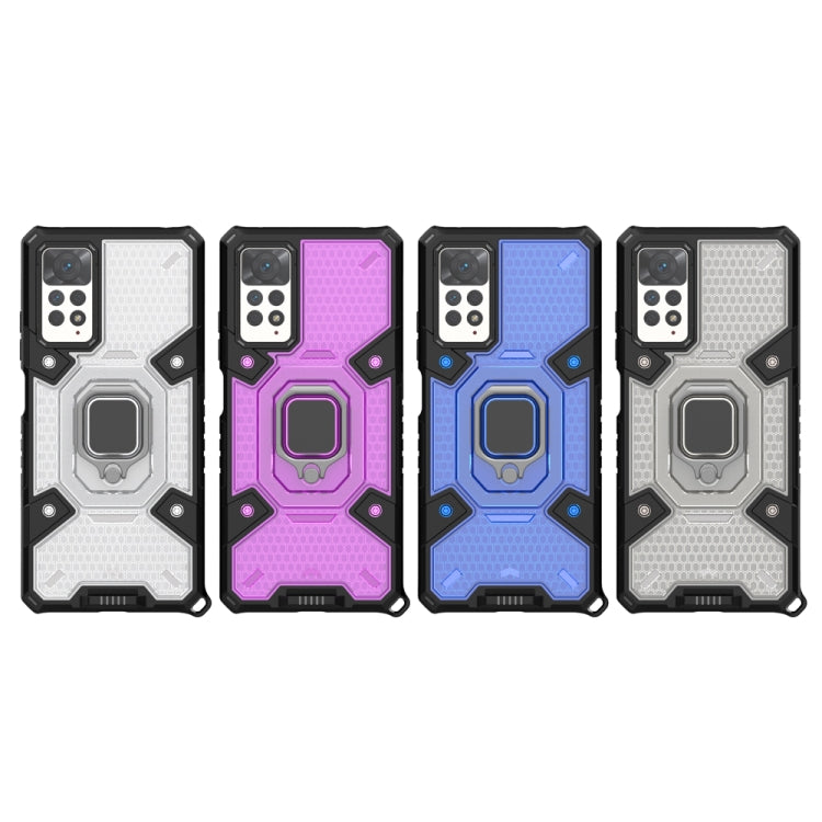 For Xiaomi Redmi Note 11 Pro 5G / 4G Global Space PC+TPU Shockproof Phone Case with Ring Holder