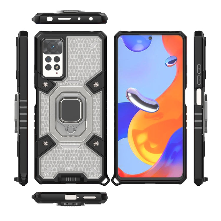 For Xiaomi Redmi Note 11 Pro 5G / 4G Global Space PC+TPU Shockproof Phone Case with Ring Holder