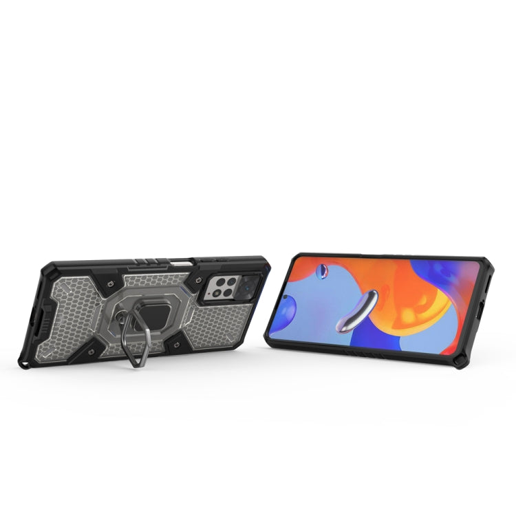 For Xiaomi Redmi Note 11 Pro 5G / 4G Global Space PC+TPU Shockproof Phone Case with Ring Holder